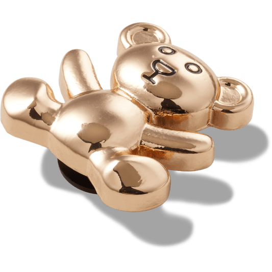 Gold Teddy Bear Jibbitz Shoe Charm - Crocs
