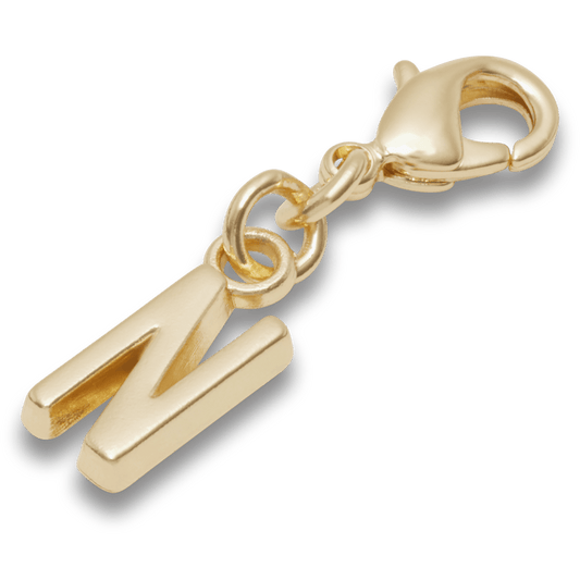 Gold Letter N Charm Jibbitz™ charms - Crocs