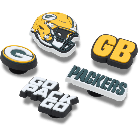 NFL Green Bay Packers 5 Pack Jibbitz Shoe Charm - Crocs