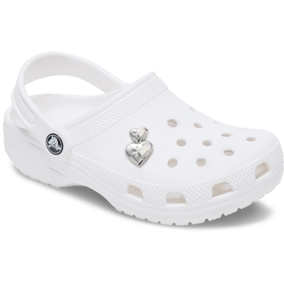 Silver Double Heart Jibbitz™ charms - Crocs