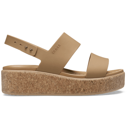 Brooklyn Cork Low Wedge - Crocs