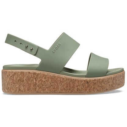 Brooklyn Cork Low Wedge - Crocs