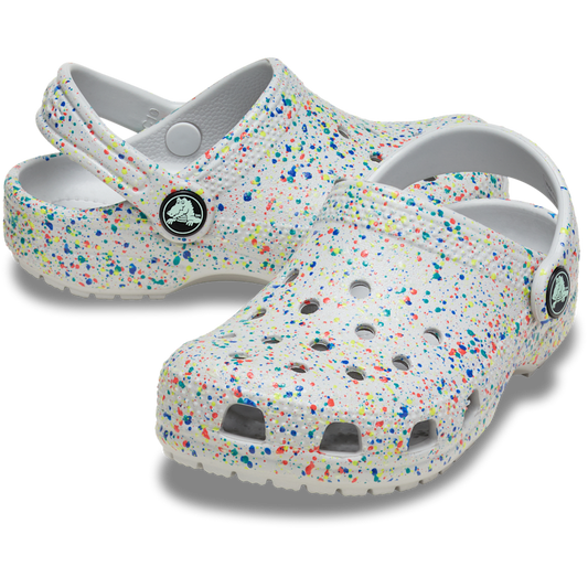 Toddler Classic Glow Paint Splatter Clog - Crocs