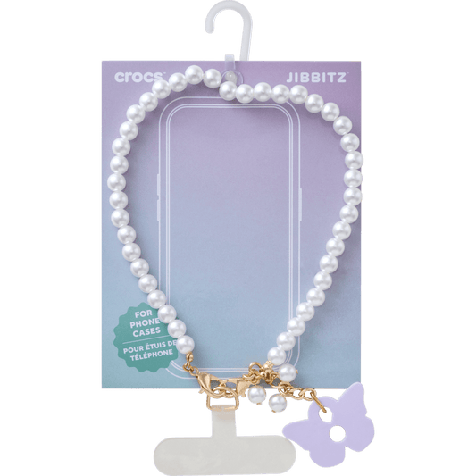 Baroque Pearl Phone Wristlet - Crocs